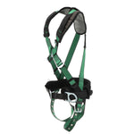 MSA V-FORM+ Construction Harness, Back & Hip D-Ring, Tongue Buckle Leg Straps, Shoulder Padding