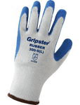 Global Glove 300 Gripster® Seamless Gray Rubber Palm Coated 10-Gauge Polyester Gloves