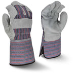 Radians RWG3200G Regular Shoulder Gray Split Cowhide Leather Glove with Gauntlet Cuf