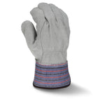 Radians RWG3206 Full Regular Shoulder Gray Split Cowhide Leather Palm Glove