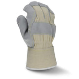 Radians RWG3400W Side Split Gray Cowhide Leather Glove